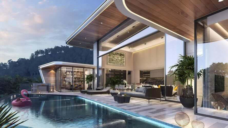 AYANA Soluna Villas, Вилла Type A, 350,90–355,40 м2, Пхукет, Маник