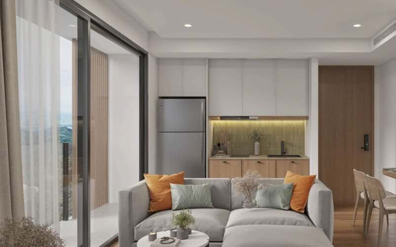 VIP Tropika, 1BR, 44,65–46,07 м², Пхукет, Чонг Тале