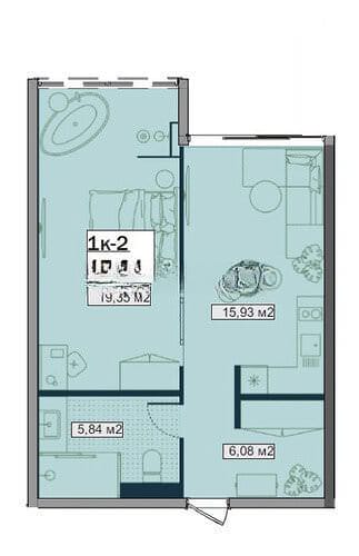 Dandara, 1к Квартира, 47 м2, Пхукет