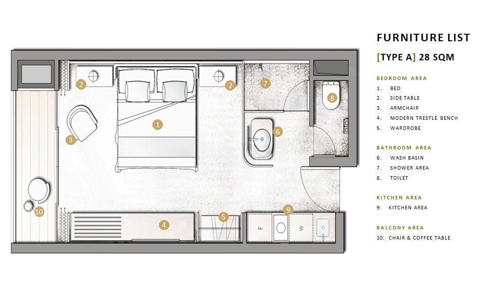 ADM Platinum Bay, Студия, 28 м2, Пхукет, Камала