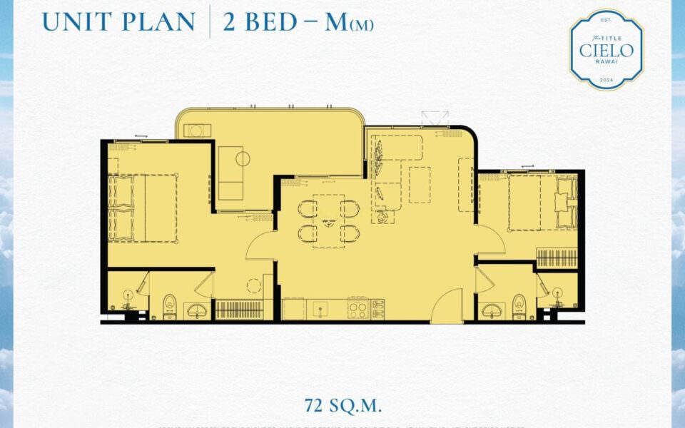 The Title Cielo Rawai, 2к Квартира, 72 м2, Пхукет, Раваи