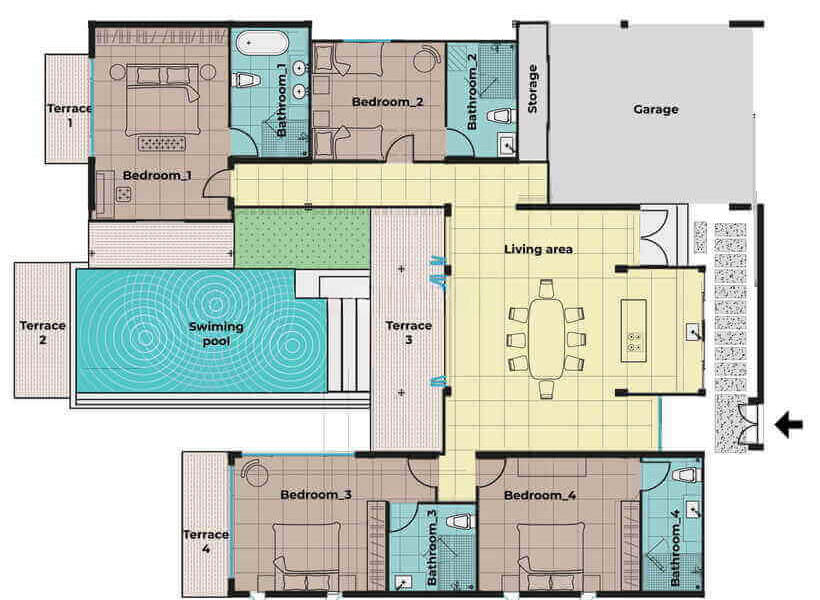 The Lake House, Вилла, 450 м2, Пхукет