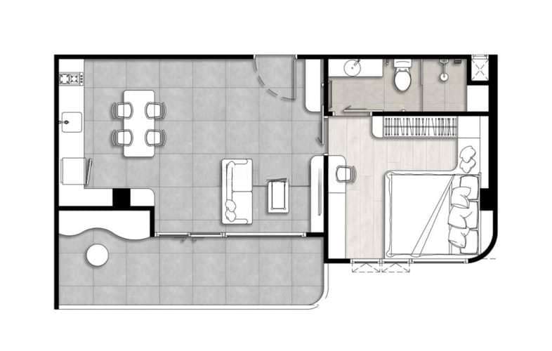 The Element by Anocha, 1к Квартира, 50 м2, Пхукет