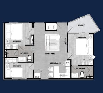 The City Phuket, 3к Квартира, 79 м2, Пхукет, Кату