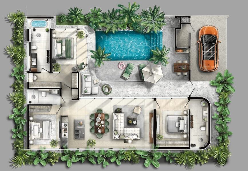 Capella Villas, Вилла, 327 м2, Пхукет, Раваи