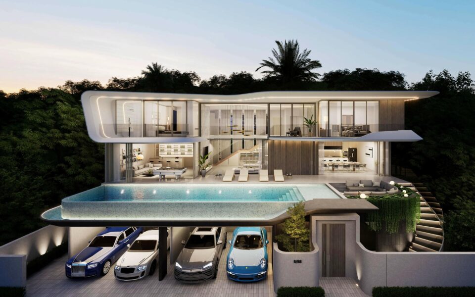 Clover Residence, 6к Вилла, 851 м2, Пхукет, Банг Тао