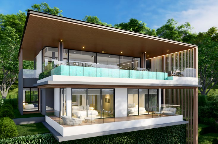 La Vista Villas, Вилловый комплекс, 453-1569 м2, Пхукет, Чалонг
