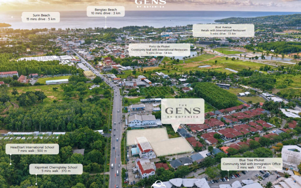 The Gens by Botanica, 1к Квартира, 47-57 м2, Пхукет, Чонг Тале
