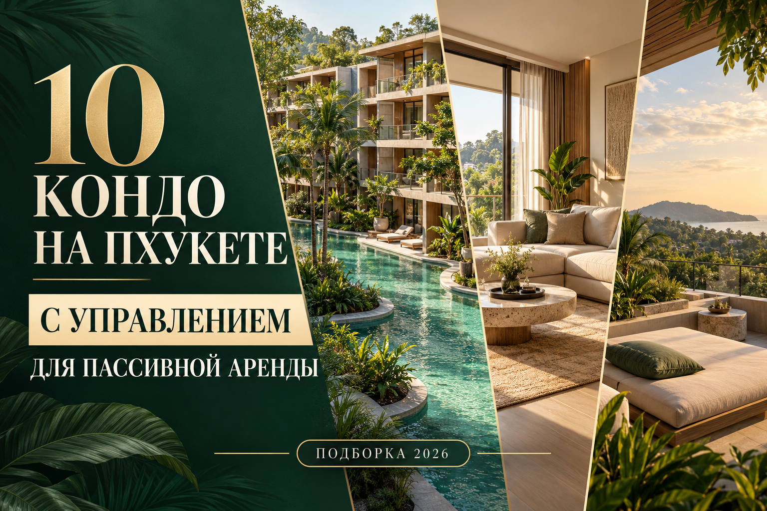 Главная 36 10 кондо с управлением для пассивной аренды на Пхукете в 2026 году