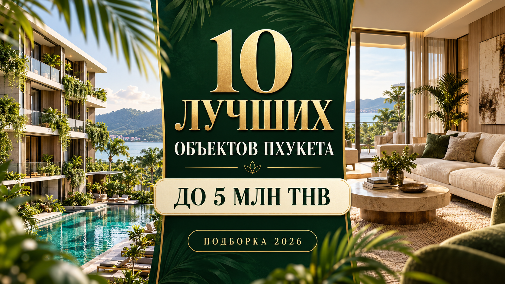 10 лучших объектов Пхукета до 5 млн THB — подборка 2026