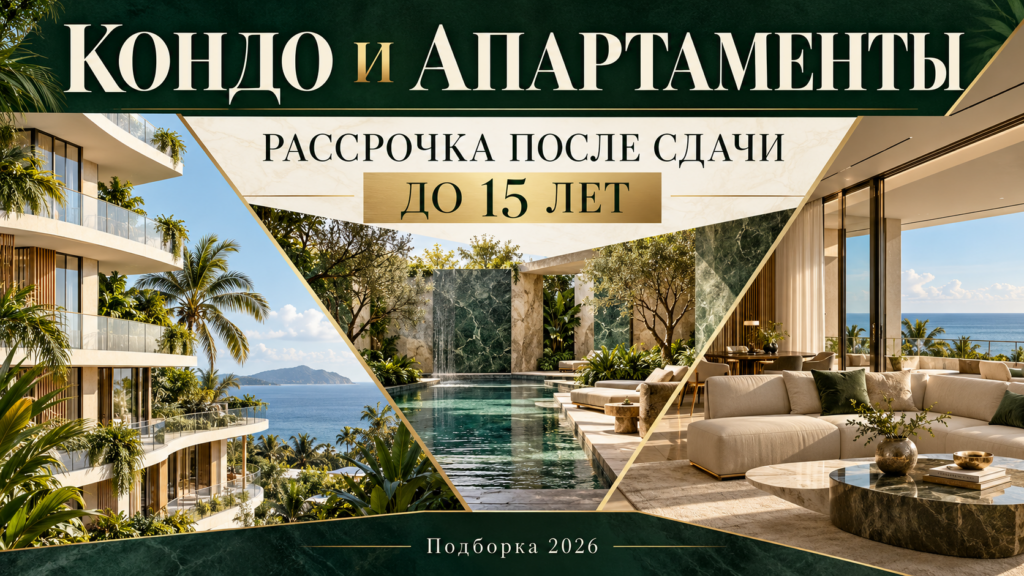 ТОП 12 объектов КОНДО И АПАРТАМЕНТОВ с рассрочкой