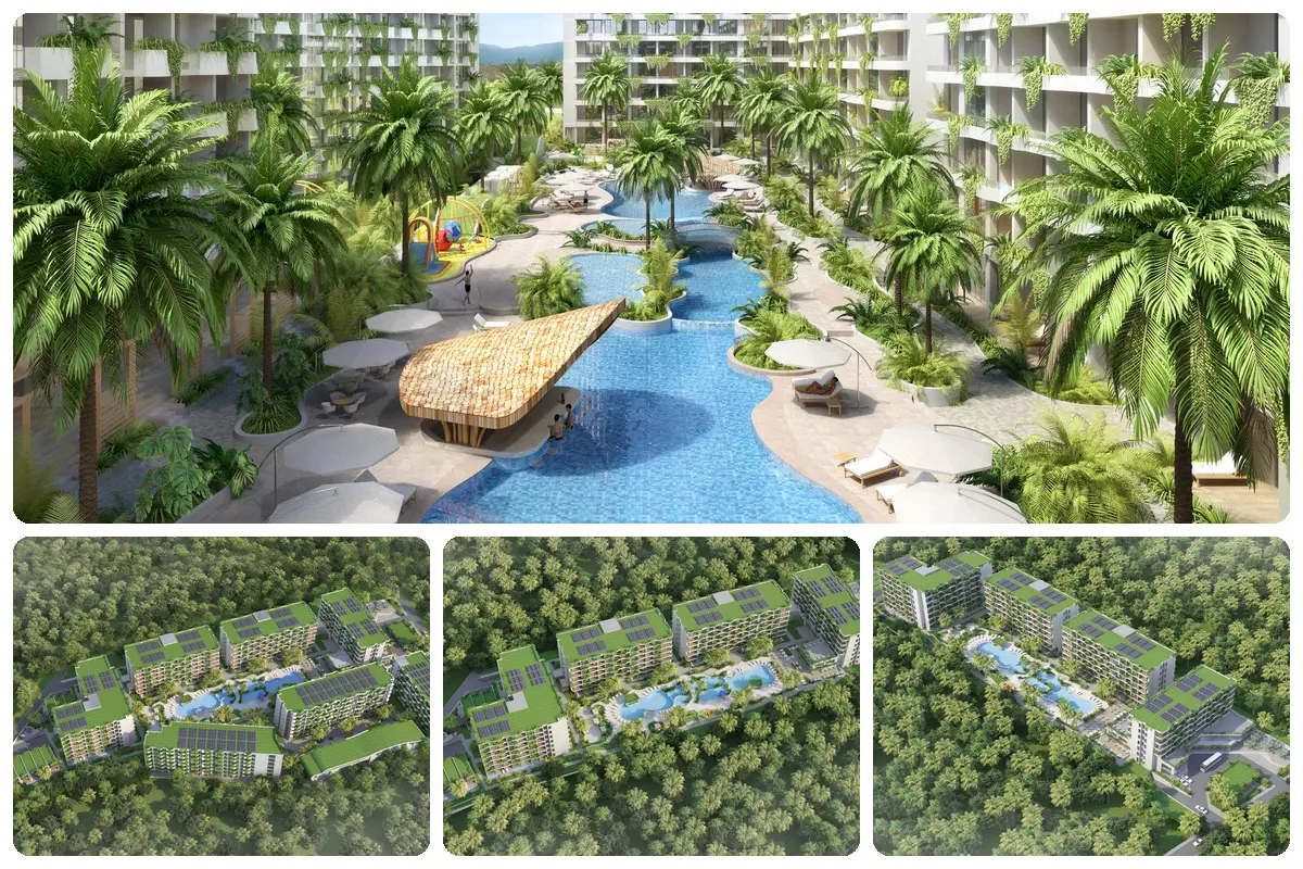 Layan Green Park, фаза 2 — коллаж проекта на Пхукете