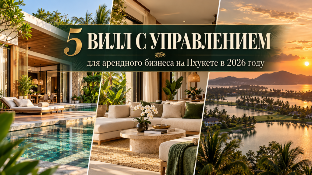 Главная 20 5 вилл с управлением для арендного бизнеса на Пхукете в 2026 году