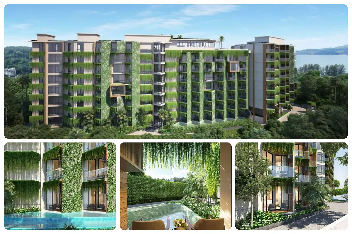 Подборка: 10 лучших объектов Пхукета до 5 млн THB 7 Serene Condominium Surin — жилой комплекс, бассейн и фасады на Пхукете