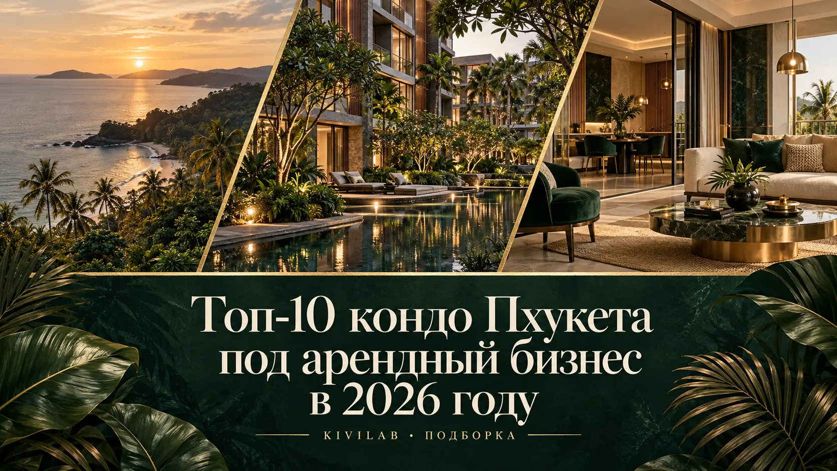 Топ-10 кондо Пхукета под арендный бизнес в 2026 году — Kivilab