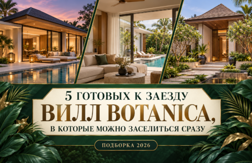 5 готовых к заезду вилл Botanica, в которые можно заселиться сразу — обложка подборки на Пхукете