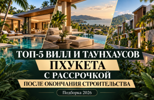 ТОП-5 вилл и таунхаусов Пхукета с рассрочкой после окончания строительства