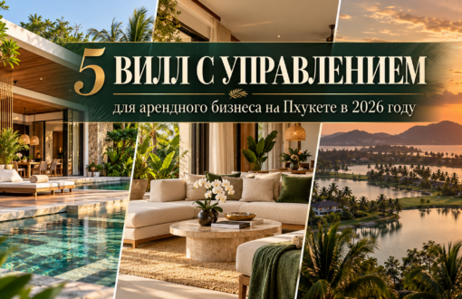 5 вилл с управлением для арендного бизнеса на Пхукете в 2026 году